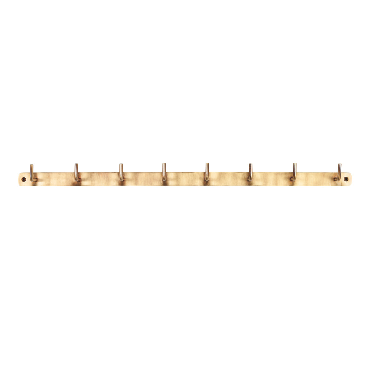 Coat Rack w/8 Hooks Antique Brass Look