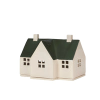 Thumbnail for Broste Copenhagen Bo Candle House - Grape Leaf Green, Dolomite Ceramic