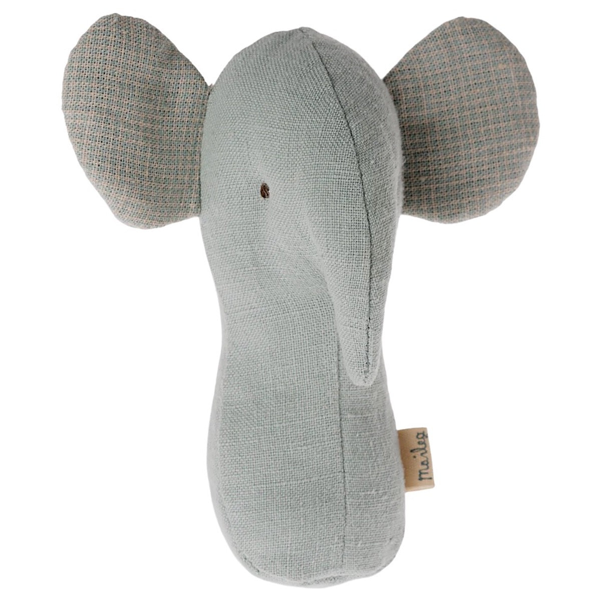 Maileg Lullaby Friends, Elephant Rattle - Light Dusty Blue 16-4703-01