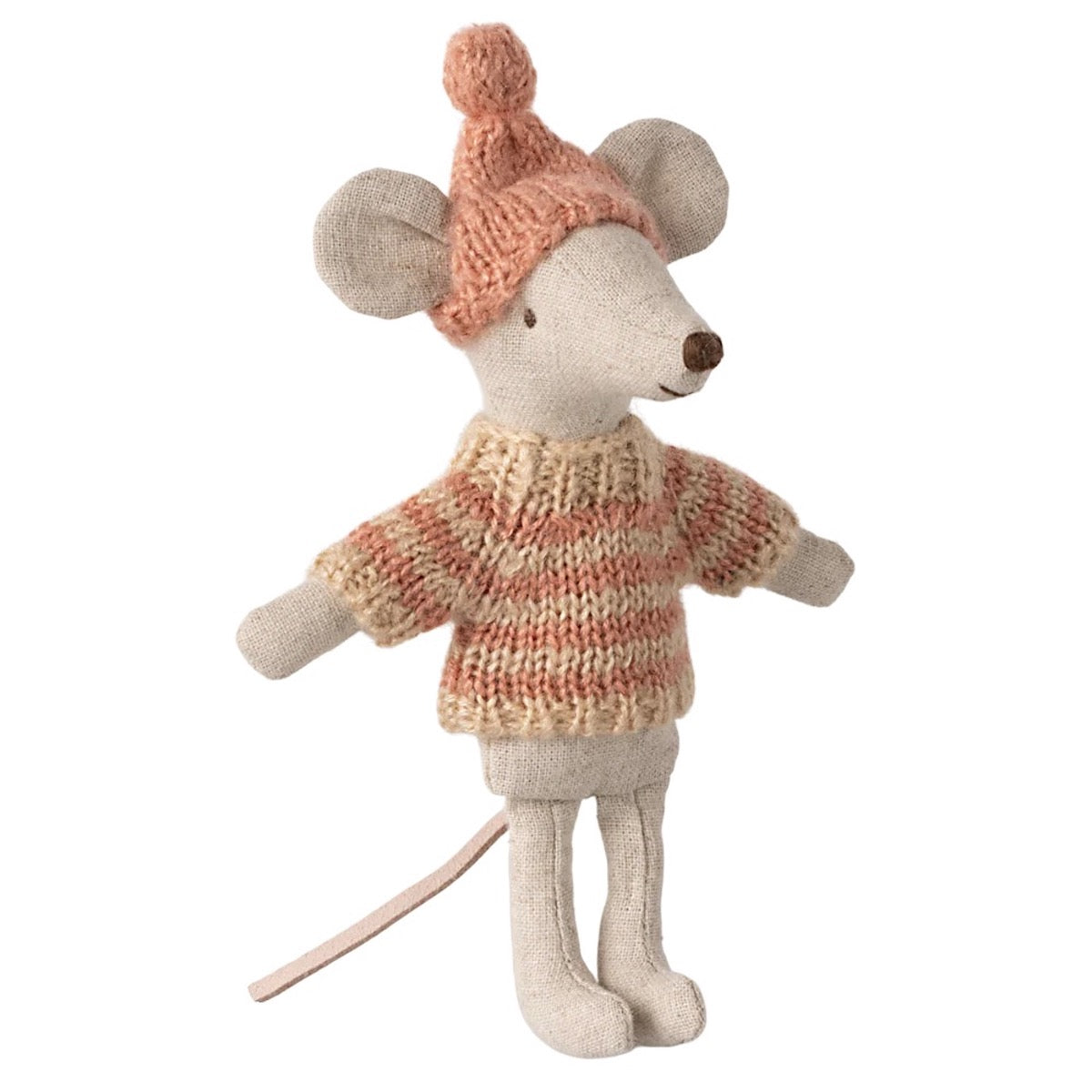 Maileg Knitted Sweater and Hat, Big sister Mouse 17-4212-00