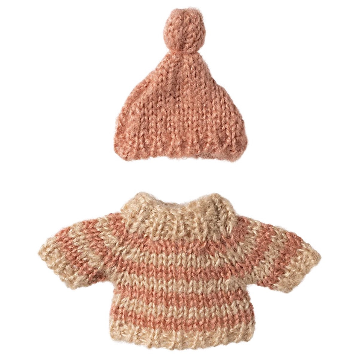 Maileg Knitted Sweater and Hat, Big sister Mouse 17-4212-00