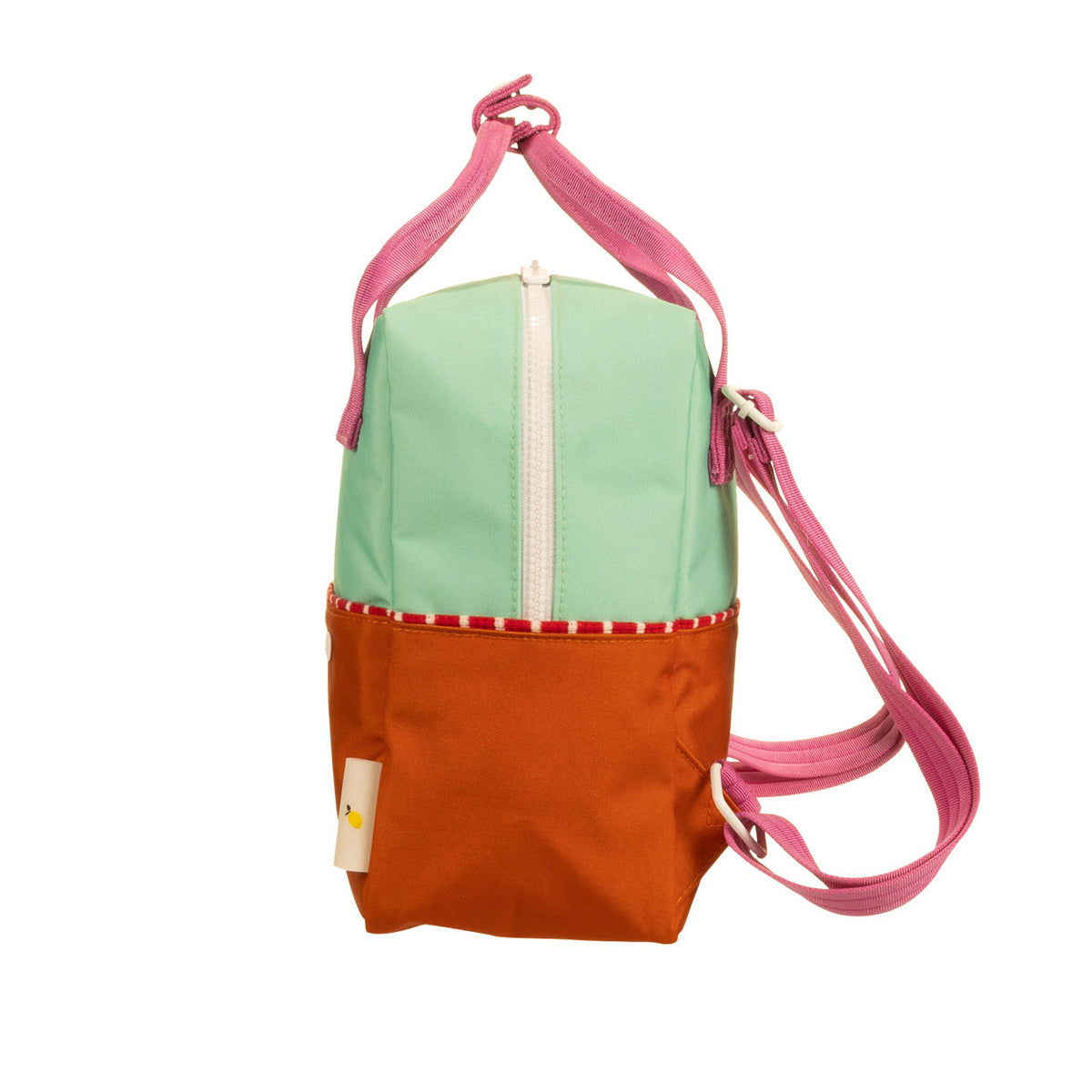 Backpack Small • Better Together • Colourblocking • Towel Green + Gravel Orange 1802171