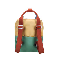 Thumbnail for Sticky Lemon Backpack Small • Colourblocking • Sandy Yellow + Aquatic Green