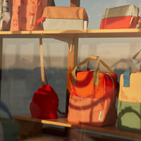 Thumbnail for Sticky Lemon Backpack Small • Colourblocking • Lifebuoy Orange + Coral Pink