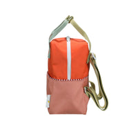 Thumbnail for Sticky Lemon Backpack Small • Colourblocking • Lifebuoy Orange + Coral Pink