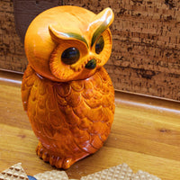 Thumbnail for Ceramic Owl Jar Tangerine