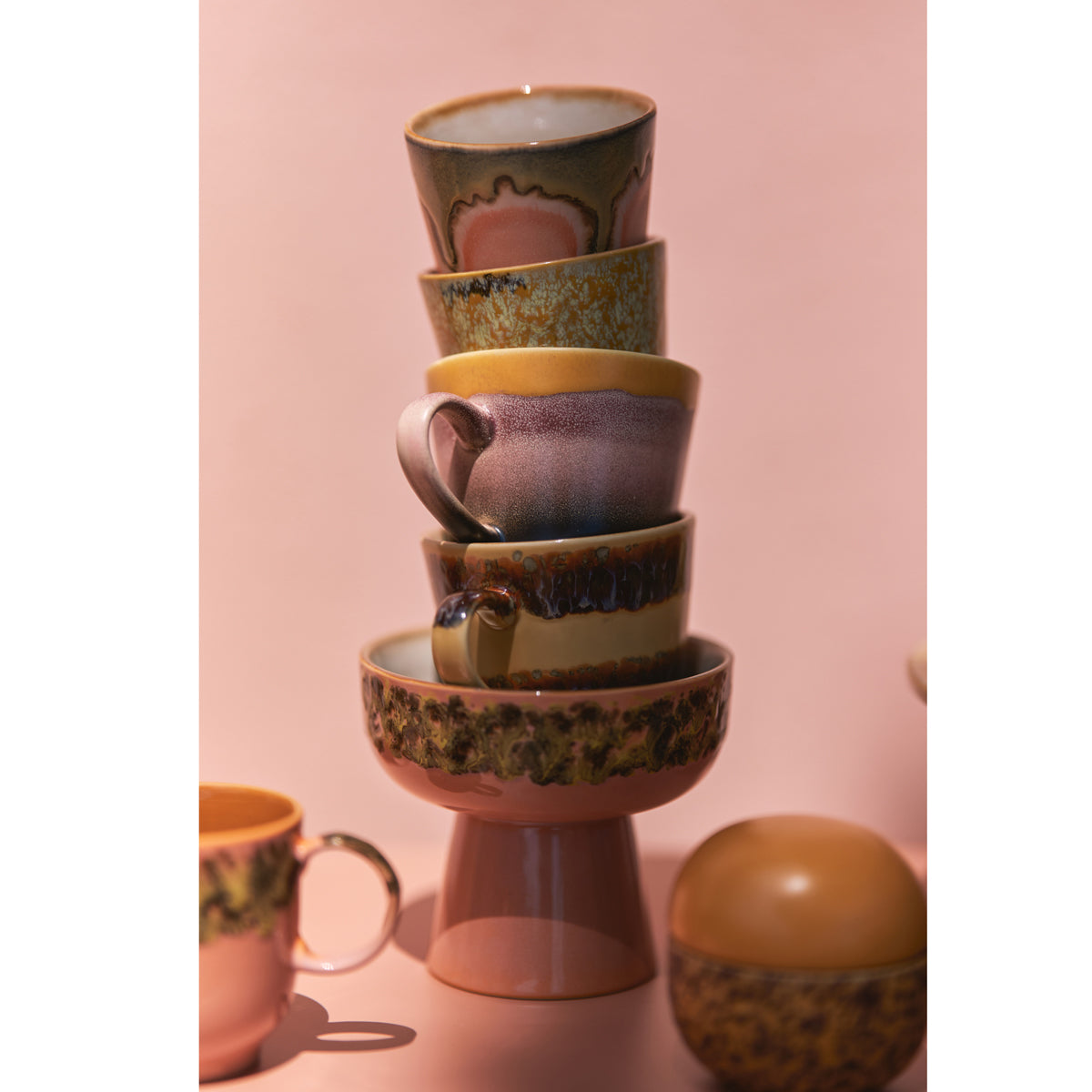 70s Ceramics Cappuccino Mugs Vista (set of 4) Pre-order Due November