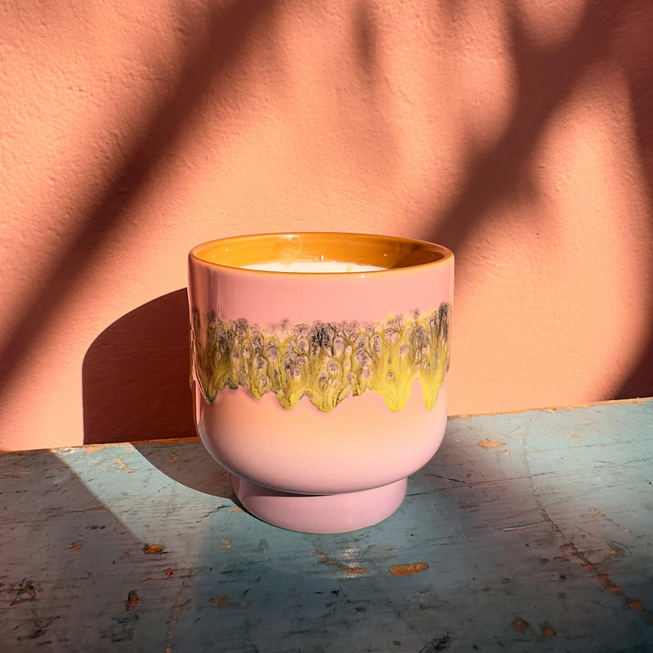 70s Ceramics: Scented Candle Miami