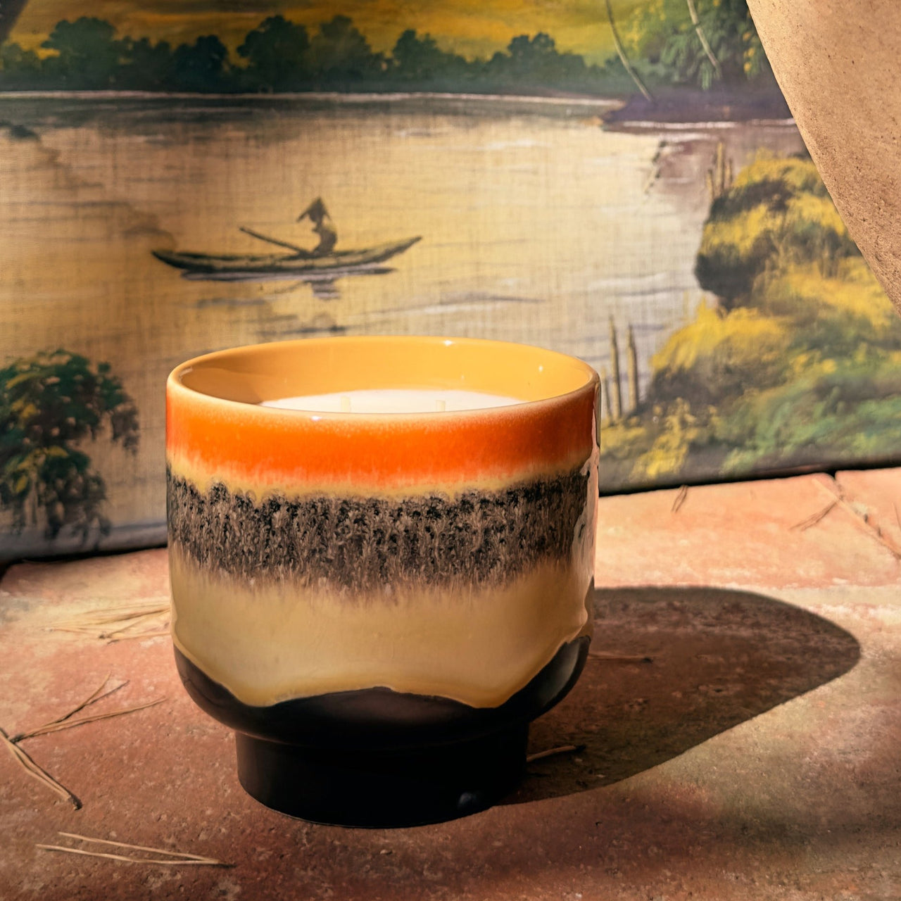 70s Ceramics: Scented Candle Tulum