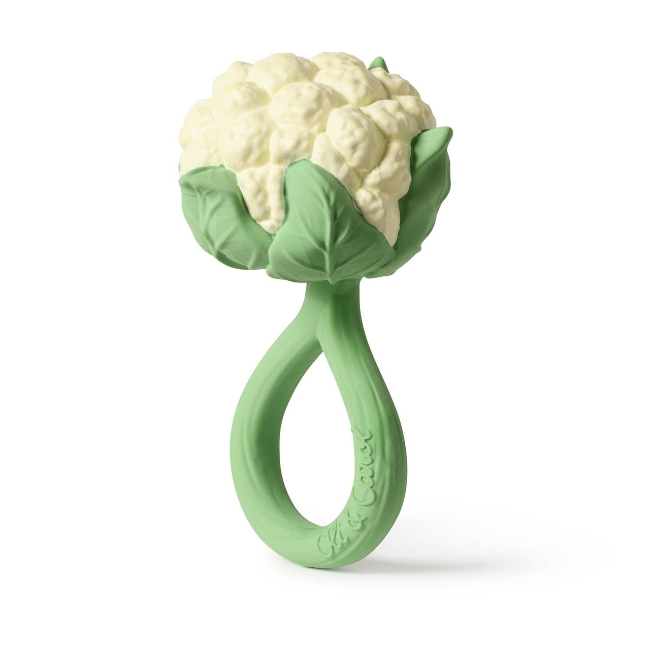 Cauliflower Rattle Toy - Natural Rubber Baby Rattle