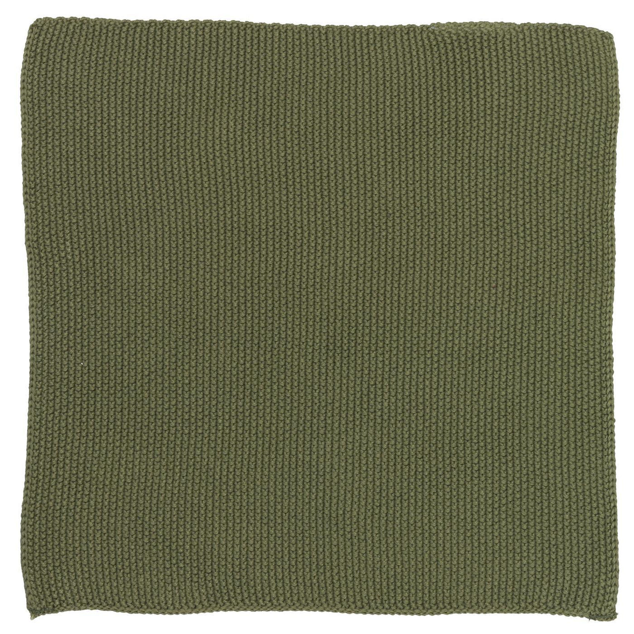 Knitted Dish Cloth Olive