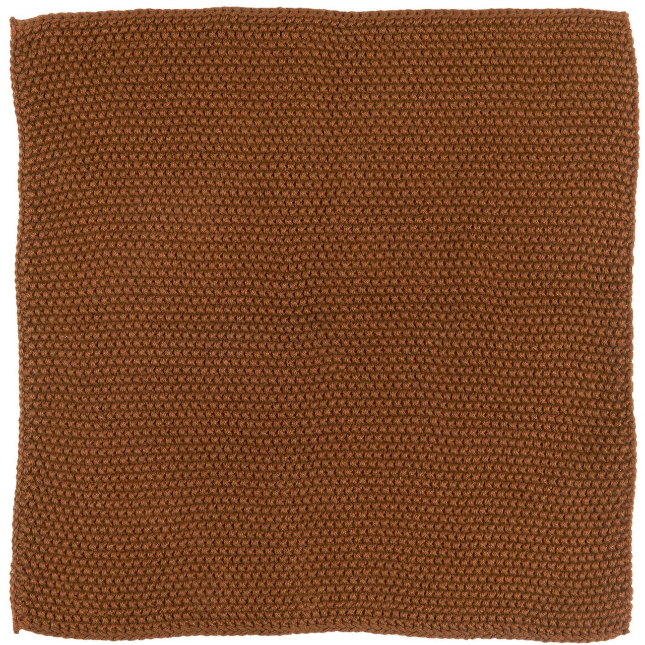 Knitted Dish Cloth Cognac