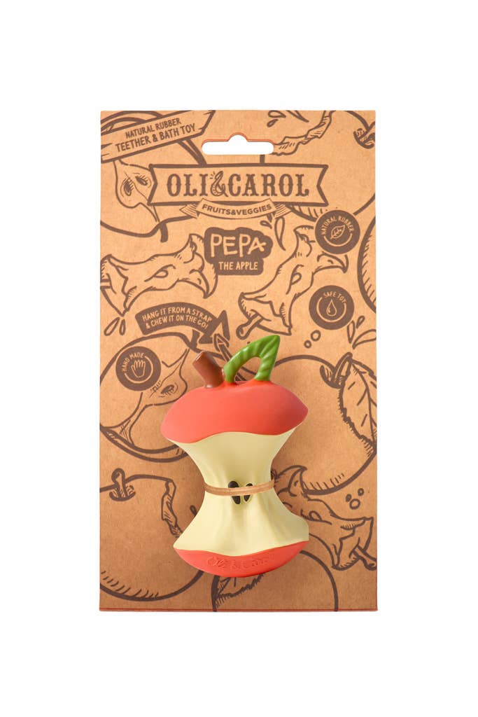 Pepa the Apple - Natural Baby Teether Oli&Carol