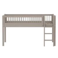 Thumbnail for Flexa Classic Mid Sleeper with Straight Ladder - Cross Bars (3 Colours Available)