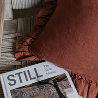 Thumbnail for Olivia Ruffle Cushion - Copper 60 x 60cm