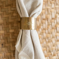 Thumbnail for Brass Star Napkin Ring Set of 4