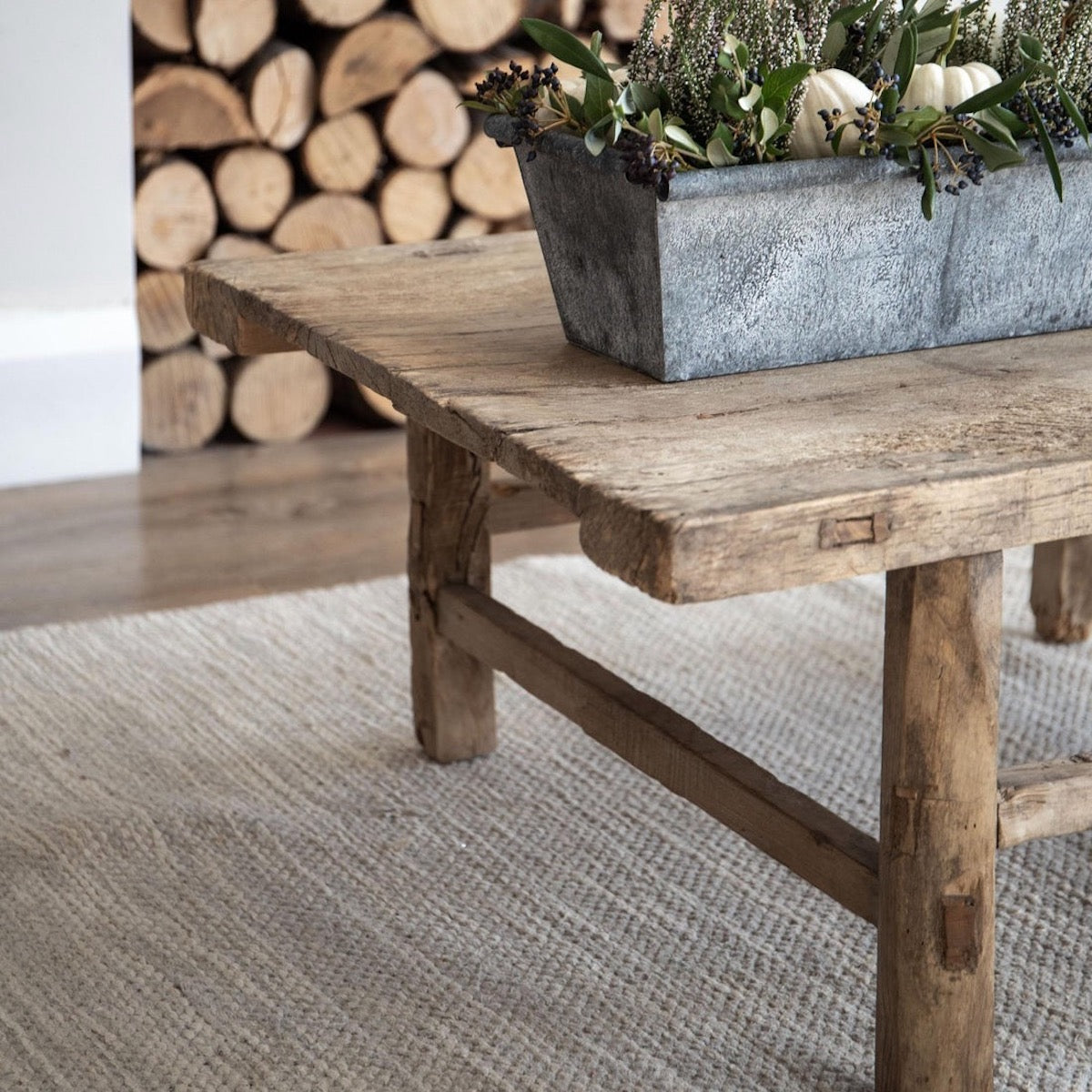 The Interiors Yard Rustic Elm Coffee Table