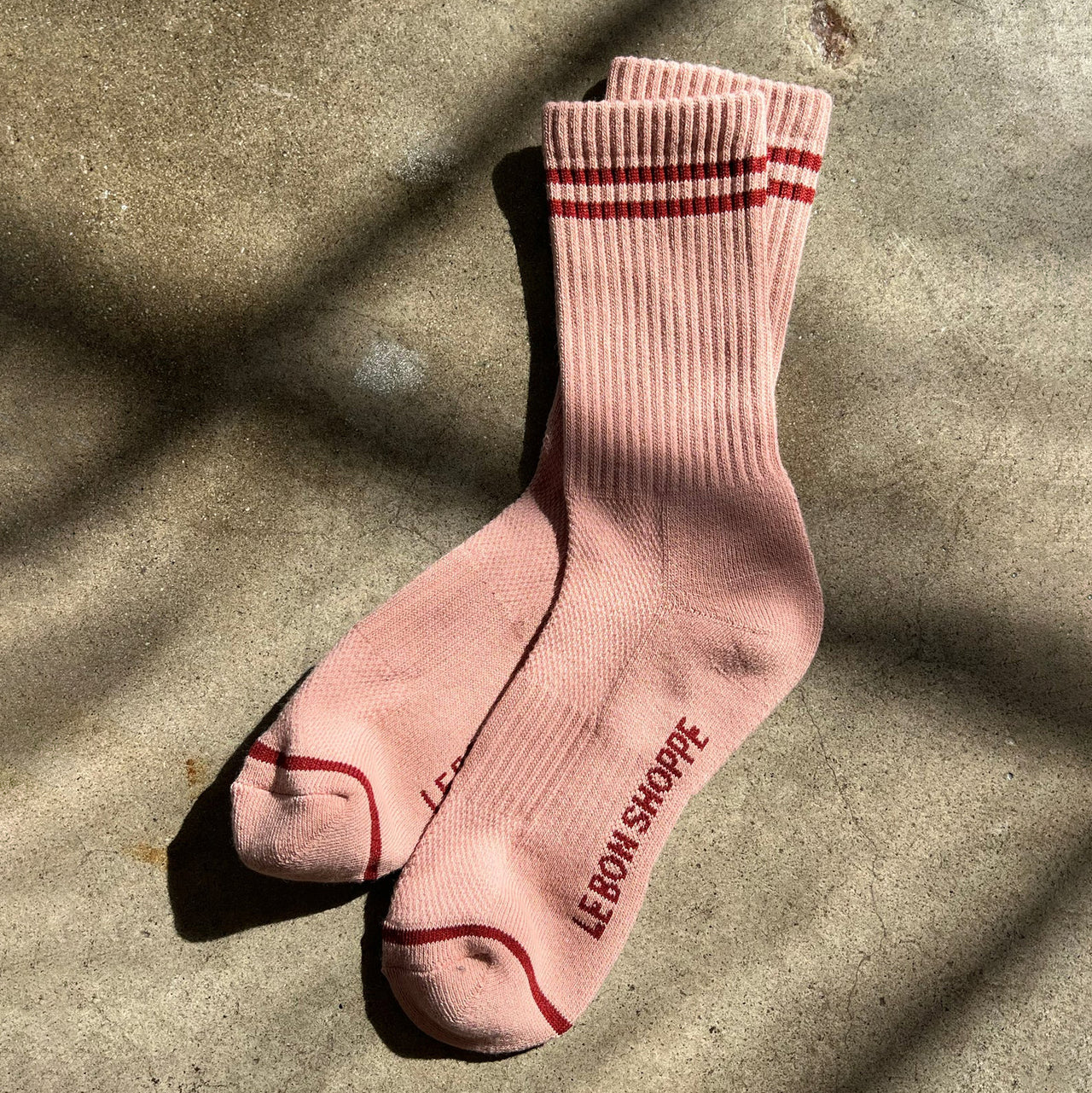 Boyfriend Socks: Vintage Pink