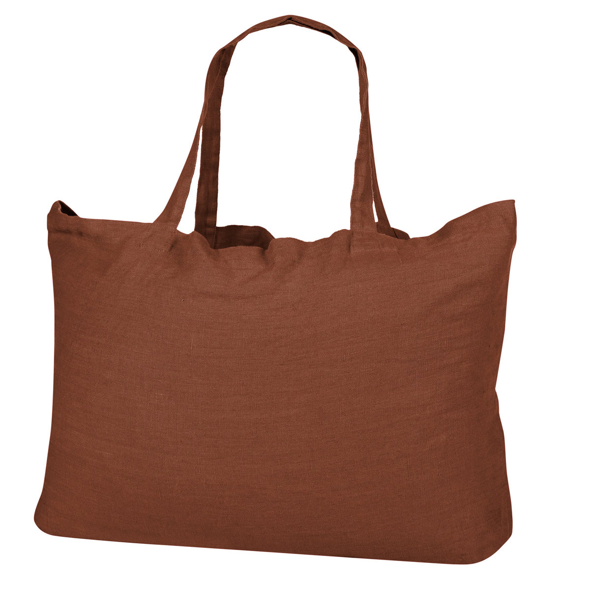 Canvas Tote Shopper - Brick