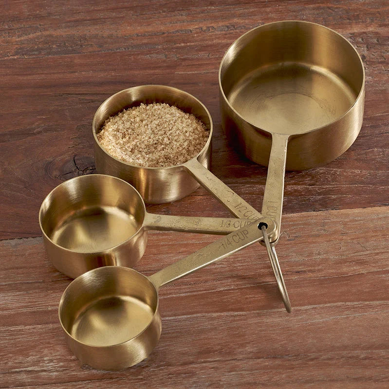 Nkuku Mane Measuring Cups - Brushed Gold