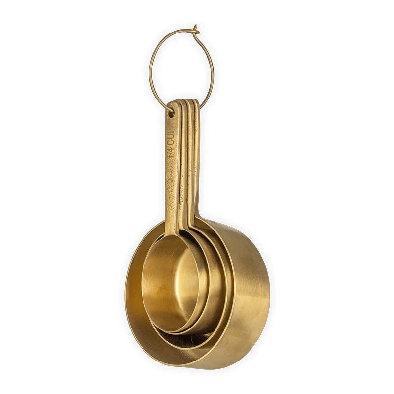 Nkuku Mane Measuring Cups - Brushed Gold