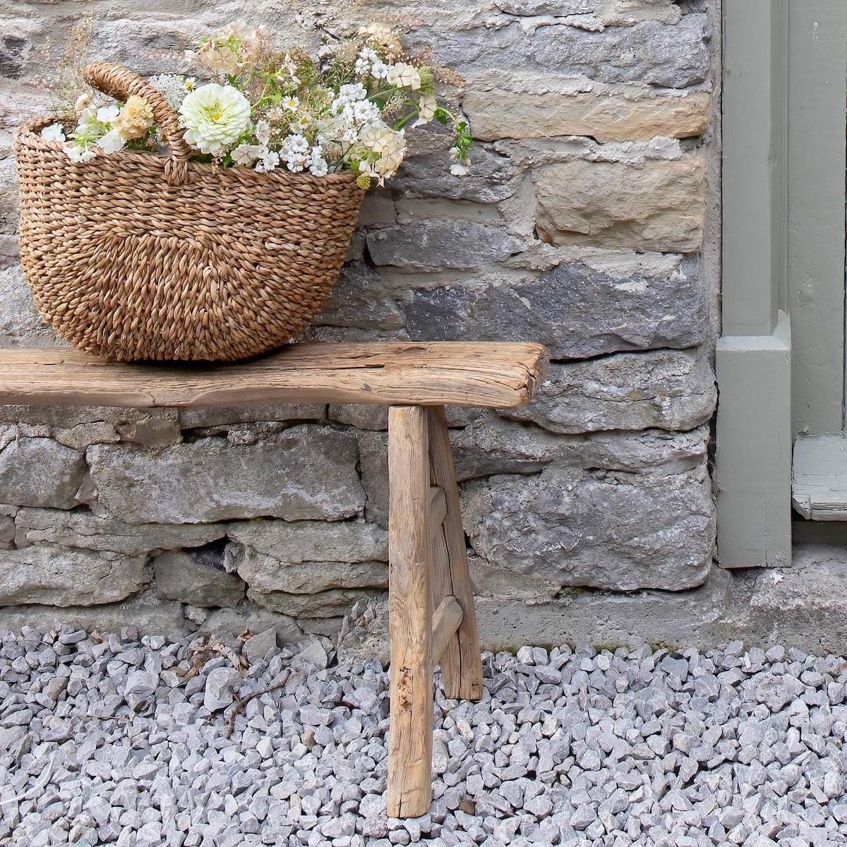 The Interiors Yard Rustic Reclaimed Long Bench