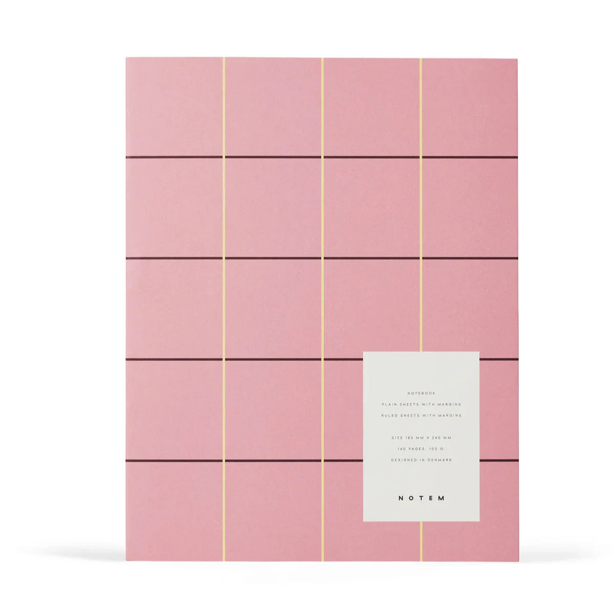 UMA Notebook, Large - Rose Check