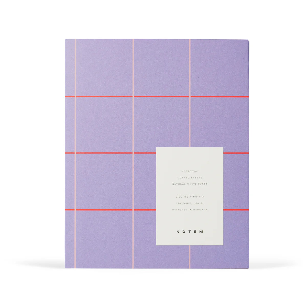 UMA Notebook, Medium -  Lavender Check