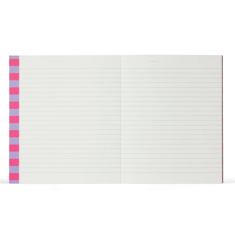 UMA Notebook, Medium - Lavender Stripe