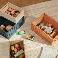 Thumbnail for Weston Medium Storage Boxes Sandy Set of 2