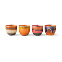 Thumbnail for 70s Ceramics: Coffee Cups Java (set of 4)