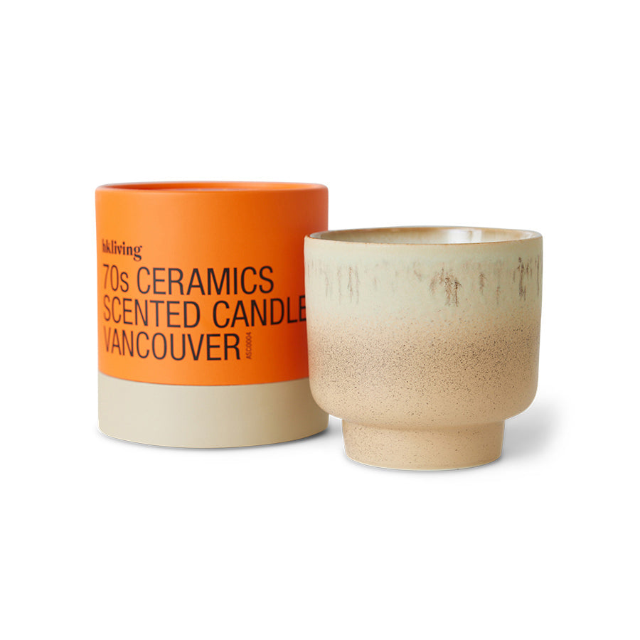 70s Ceramics: Scented Candle Vancouver