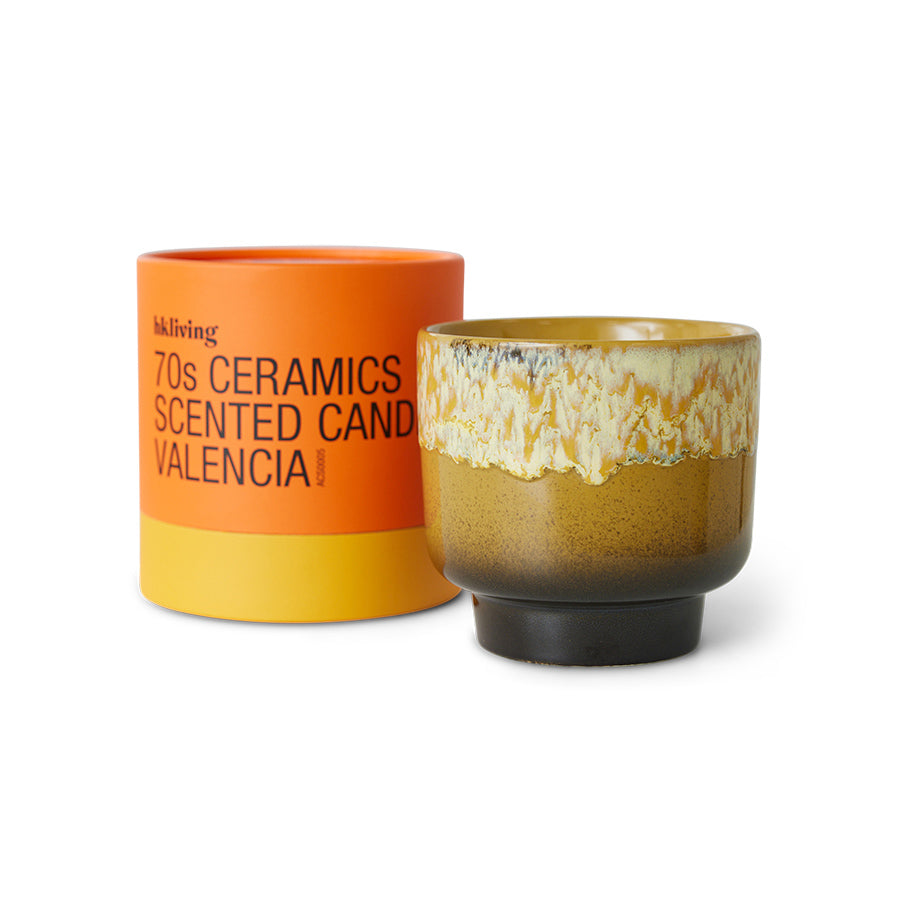 70s Ceramics: Scented Candle Valencia