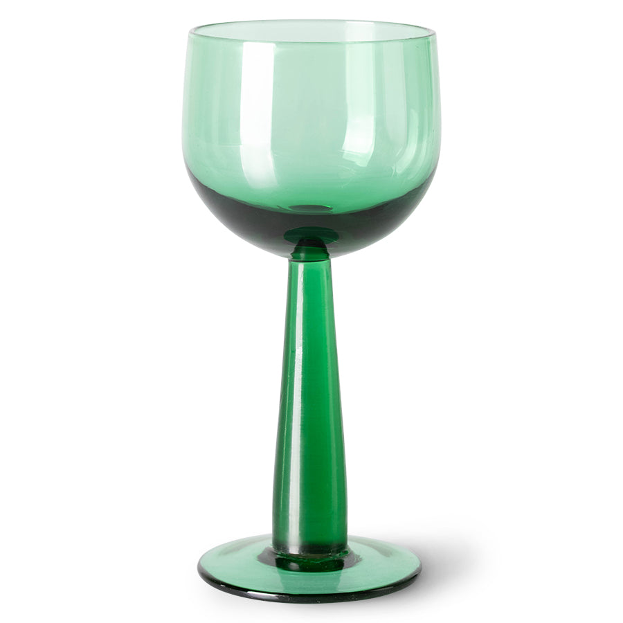 The Emeralds: Wine Glass High Fern Green, Set of 4