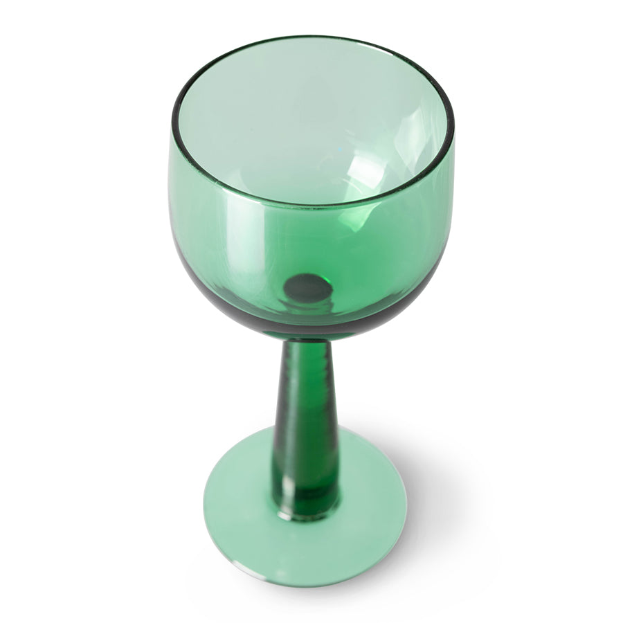 The Emeralds: Wine Glass High Fern Green, Set of 4