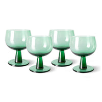 Thumbnail for The Emeralds: Wine Glass Low Fern Green, Set of 4