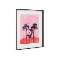 Acrylic Frame Brown Palms, 40x50cm