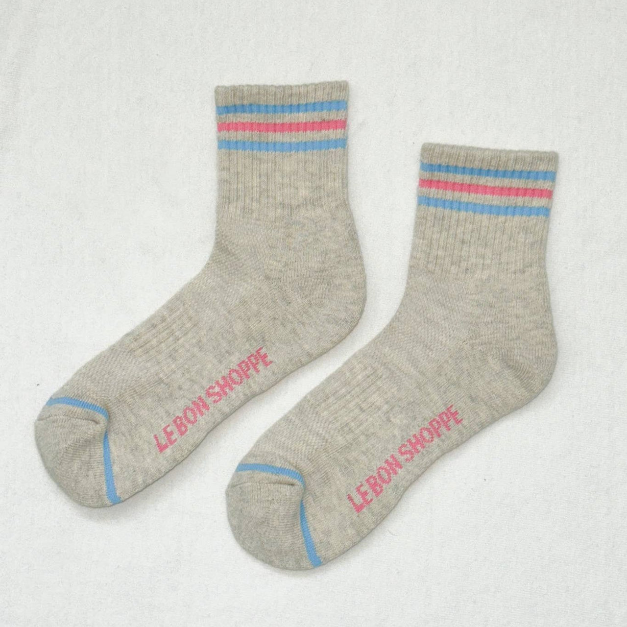 Girlfriend Socks: Bright Grey