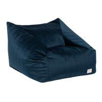 Thumbnail for Nobodinoz Velvet Chelsea Beanbag - Night Blue