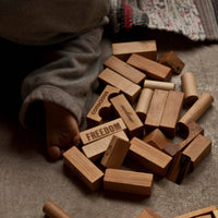 Thumbnail for Wooden Blocks In Sack - 100 pcs Natural