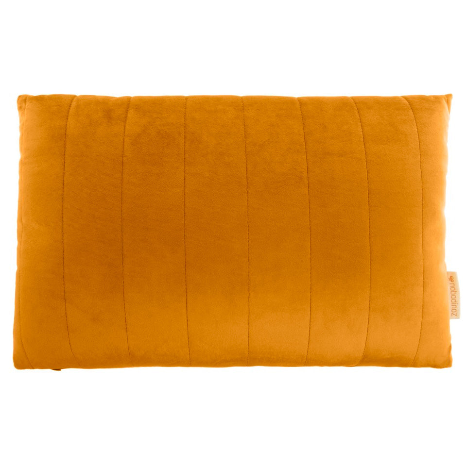 Nobodinoz Akamba cushion •  Velvet Farniente Yellow