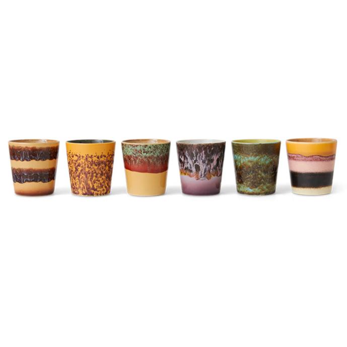 70s Ceramics Coffee Mug Valley (Set of 6) Pre-order Due November