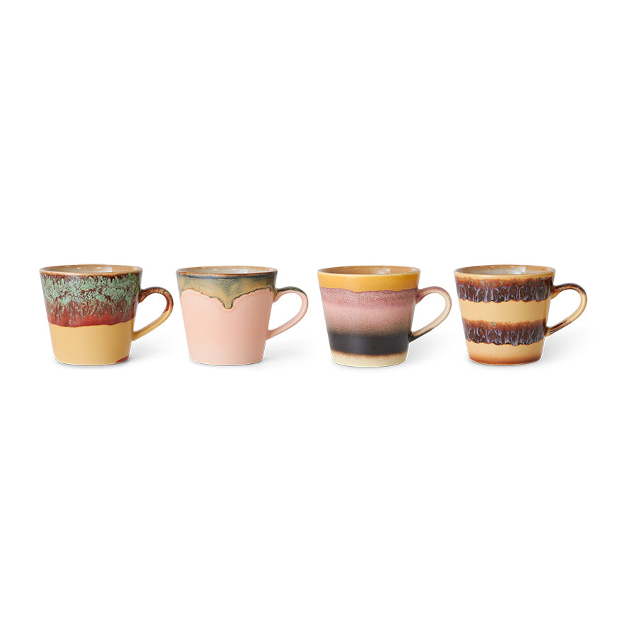 70s Ceramics Cappuccino Mugs Vista (set of 4) Pre-order Due November