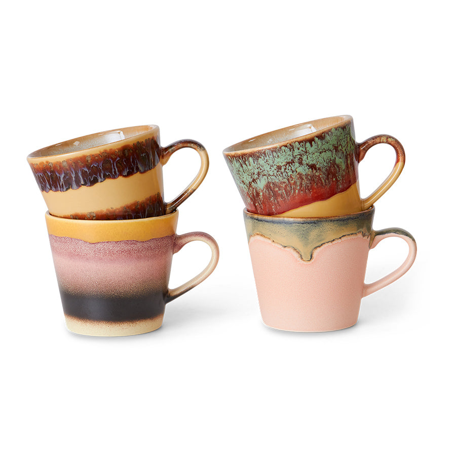 70s Ceramics Cappuccino Mugs Vista (set of 4) Pre-order Due November