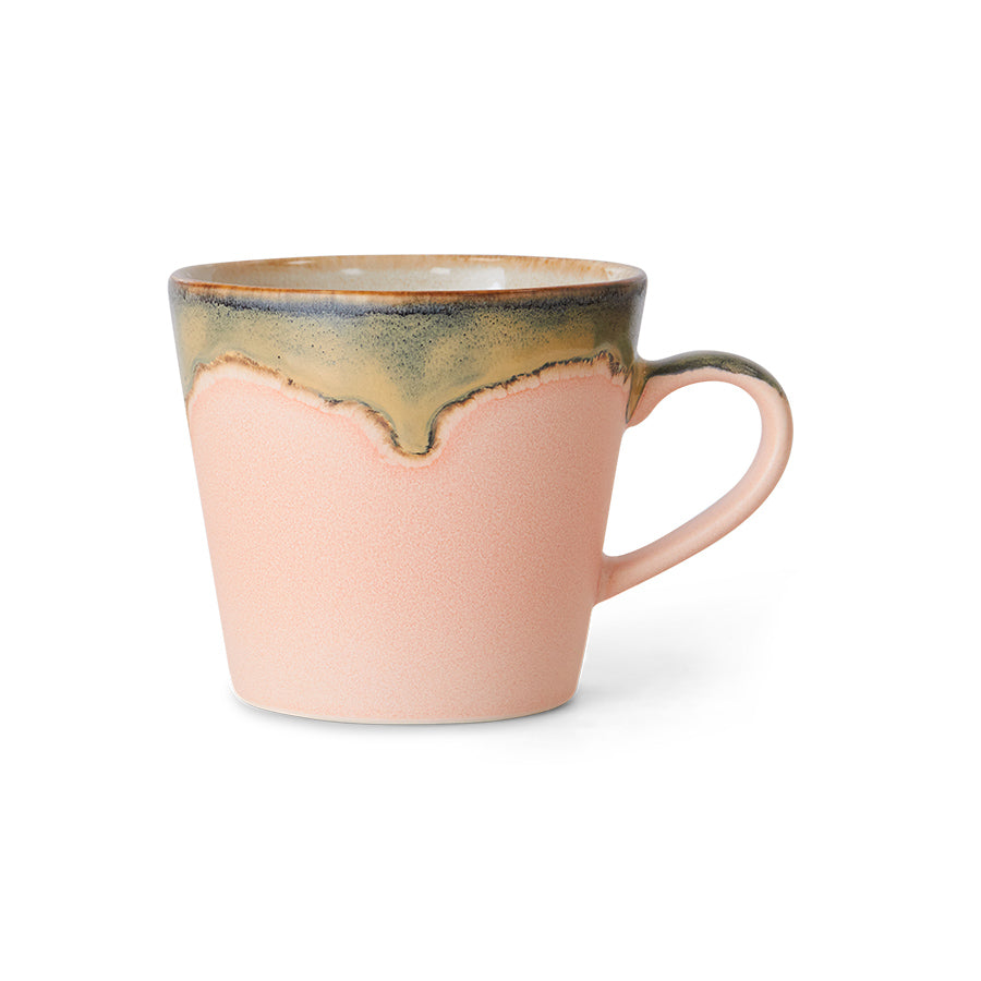 70s ceramics: Cappuccino Mug Blossom