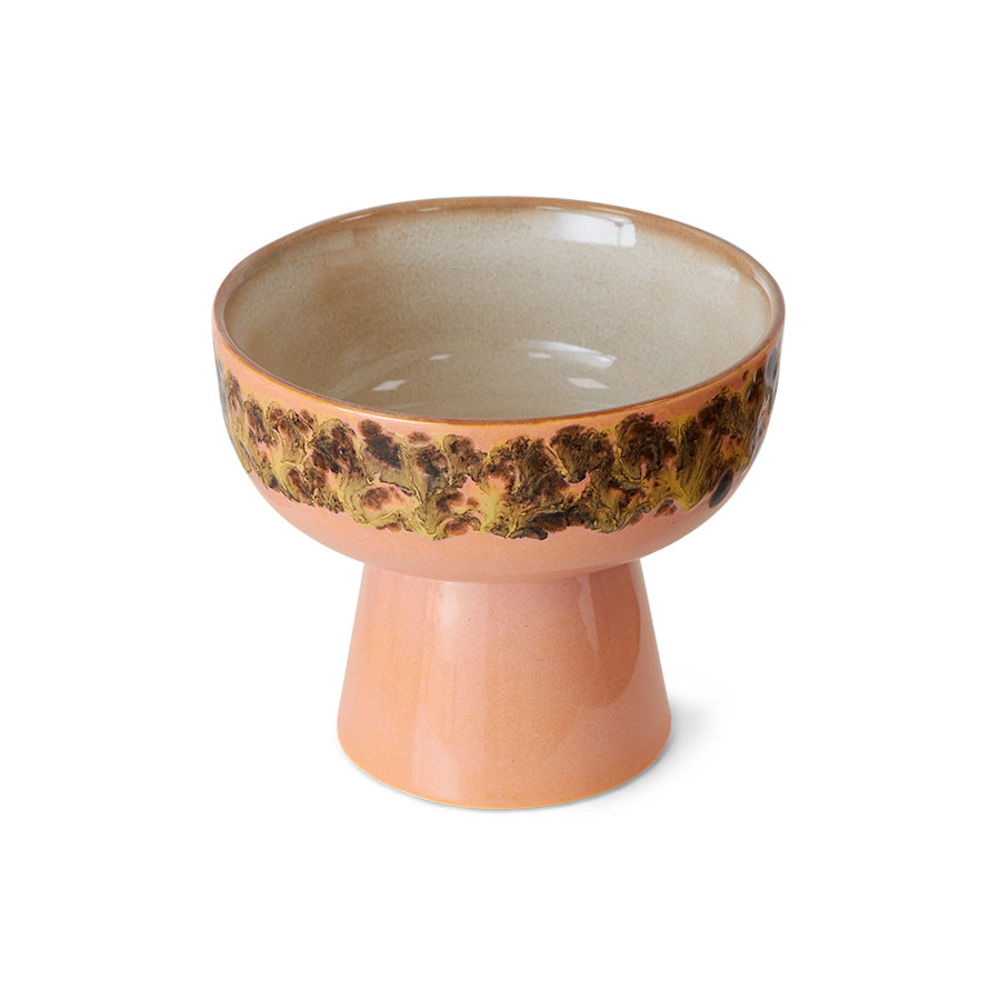 70s Ceramics: Tapas Bowl on Base - Lush L