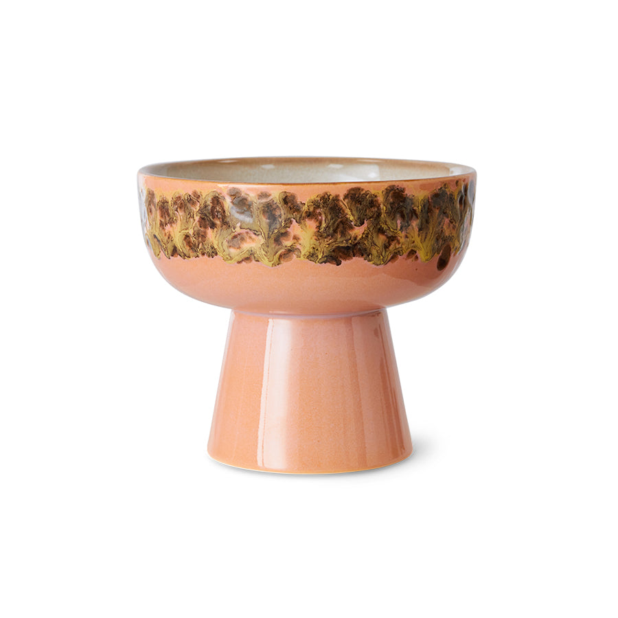 70s Ceramics: Tapas Bowl on Base - Lush L