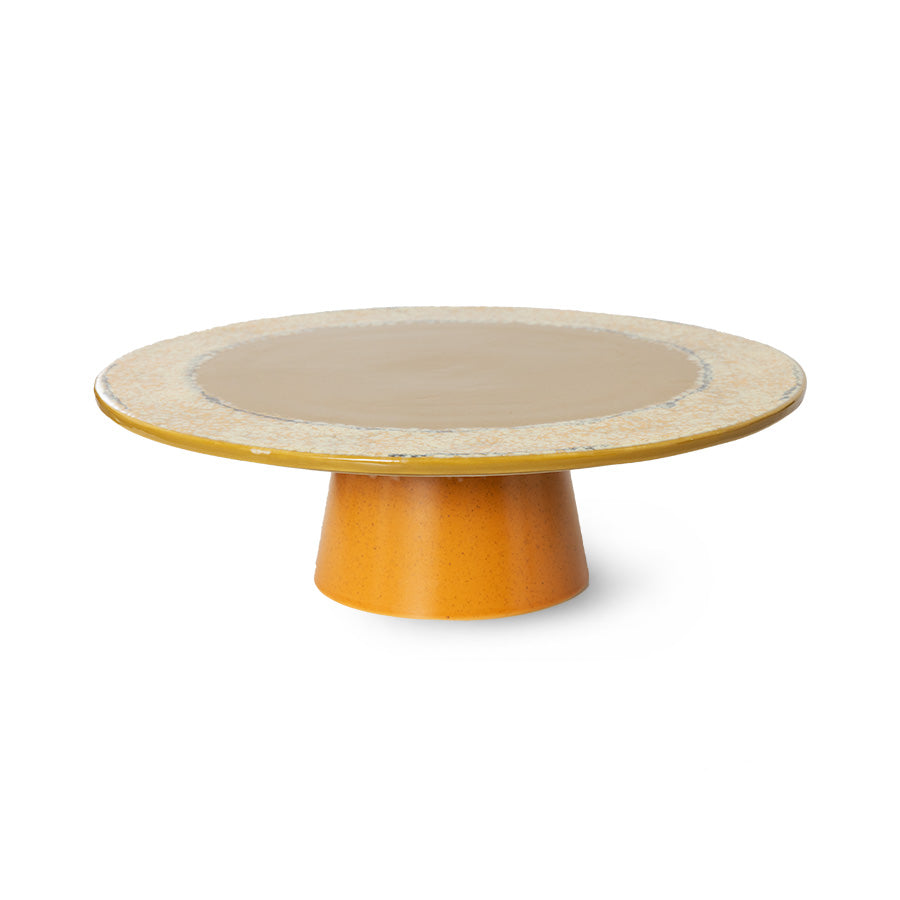 HKLIVING 70s Ceramics Cake Stand Plateau Papaya KST0059