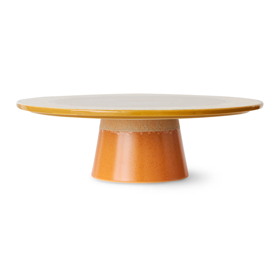 HKLIVING 70s Ceramics Cake Stand Plateau Papaya KST0059