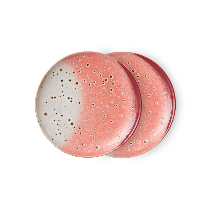 HKLiving ceramic 70's dessert plate: Lychee KST0060